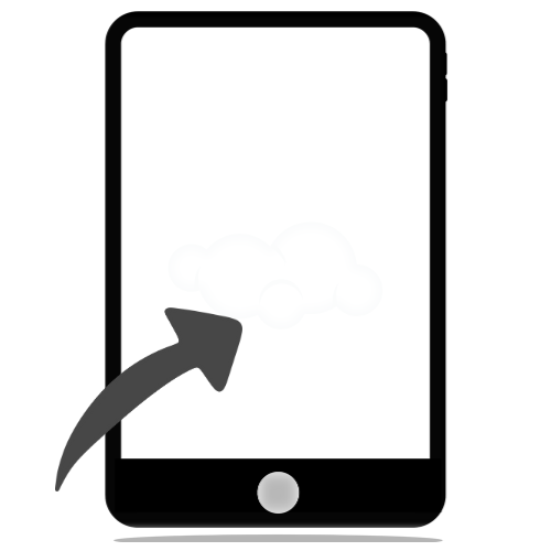 ipad white dot